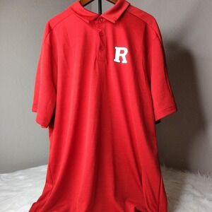 Adidas‎ Rutgers Scarlet Knights Polo Shirt Men's Size Large